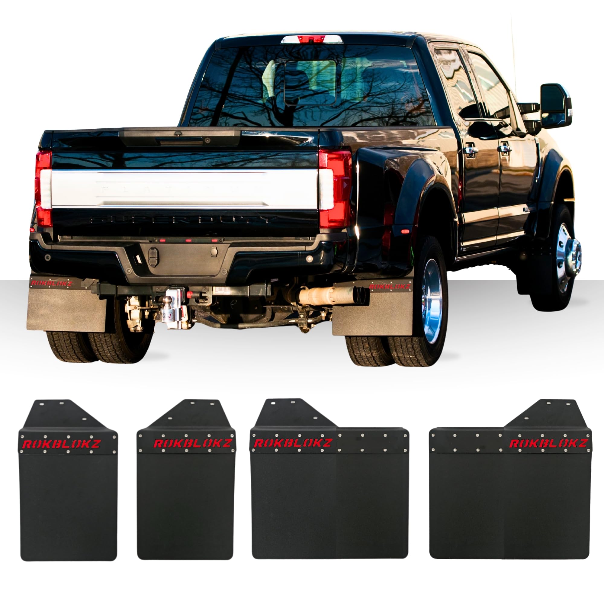 Amazon.com: RokBlokz Mud Flaps for 2017+ Ford F-450 Dually - Set